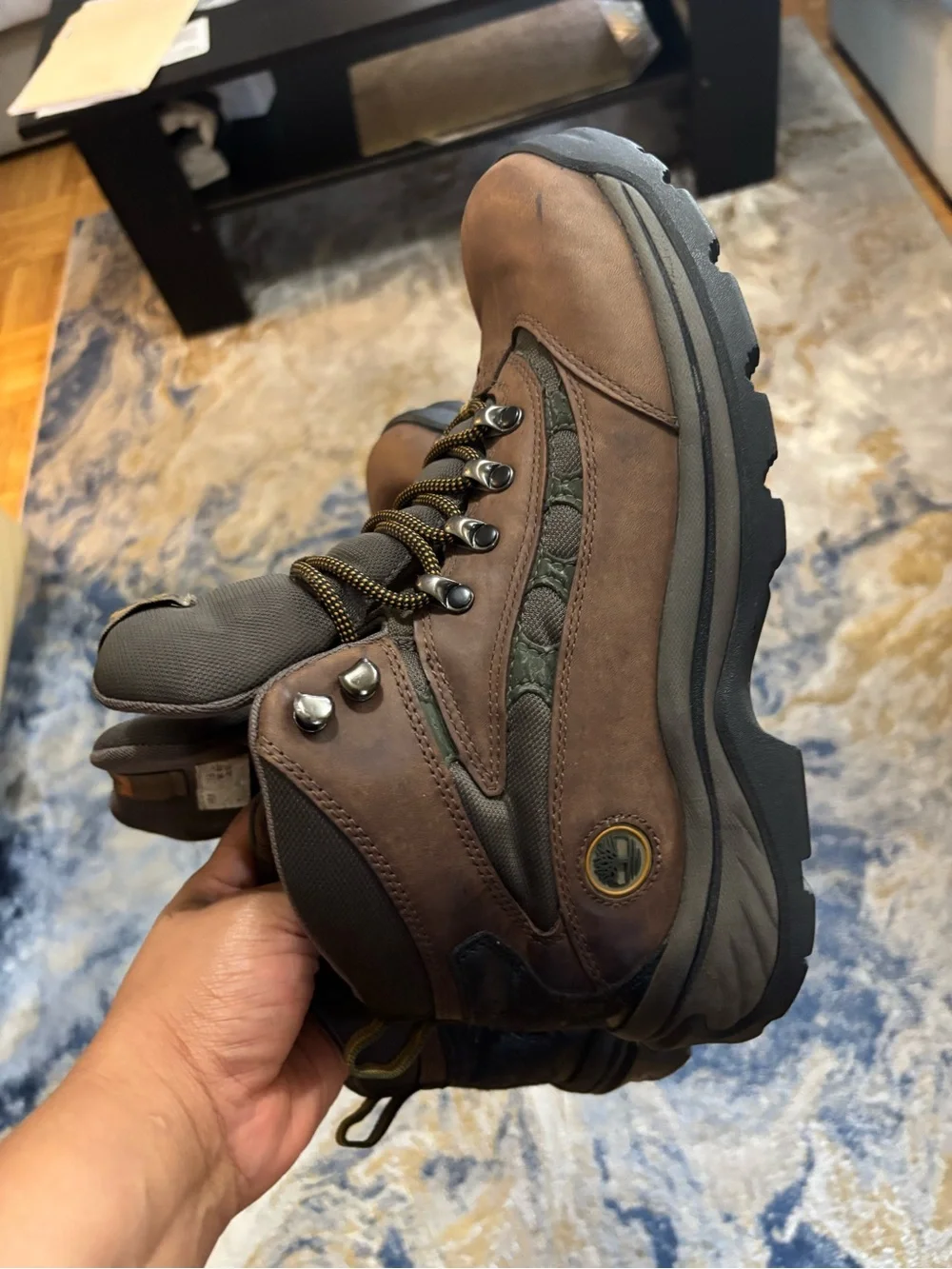 Timberland Brown Leather Hiking Boots - Men's Durable Trail Footwear